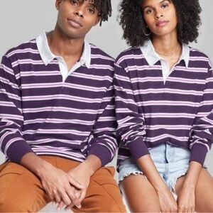 Wild Fable Purple Striped Blouse
